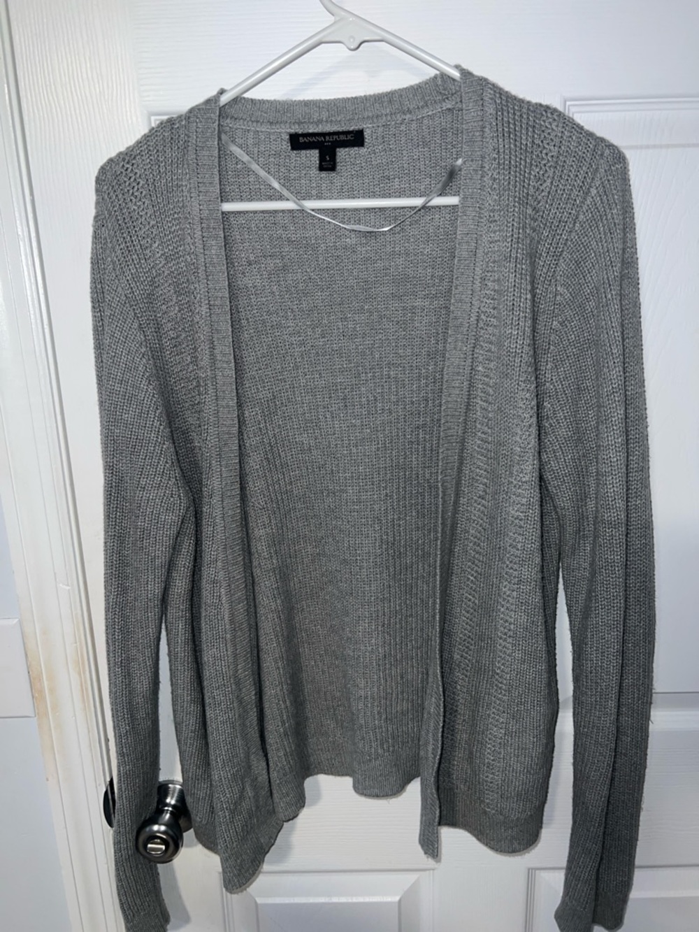 Banana Republic Chunky Ribbed Knit Open Front Cardigan Size Small